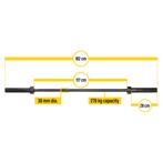 Halterstang 180 CM Barbell Olympisch, Sport en Fitness, Ophalen, Gebruikt