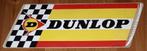 Vintage grote sticker Dunlop banden pneus tires retro, Comme neuf, Voiture ou Moto, Enlèvement ou Envoi