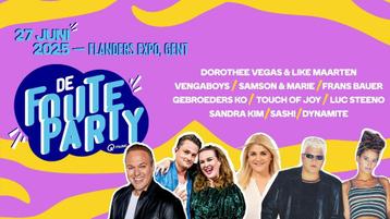 Tickets foute party 2025  beschikbaar voor biedingen