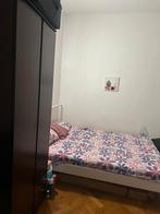 160200 metalen bed ikea samen met matras, Ophalen, Wit, Tweepersoons, Zo goed als nieuw