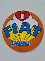 Vintage Sticker - I Love Fiat - Prachtige staat, Nieuw, Auto of Motor, Ophalen of Verzenden