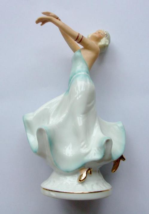 vroege Jugendstil porcelein Ballroom Dancer - Neundorf H20cm, Antiquités & Art, Antiquités | Porcelaine, Envoi