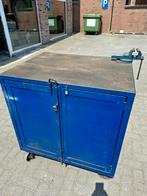 mobiele werkbank met bankschroef en opbergruimte, Doe-het-zelf en Bouw, Werkbanken, Ophalen, Gebruikt, Bankschroef