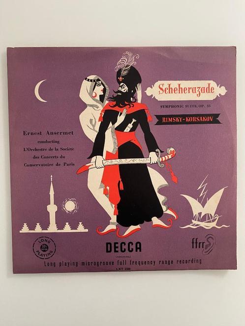 Rimsky-Korsakov Ansermet Orch Conservatoire Paris Scheheraza, Cd's en Dvd's, Vinyl | Klassiek, Zo goed als nieuw, Romantiek, Orkest of Ballet