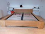 eiken bed, Huis en Inrichting, Slaapkamer | Bedden, Ophalen, Gebruikt, 180 cm, Modern