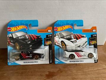 Hot wheels Nissan 180sx advan set Hotwheels, Ophalen of Verzenden