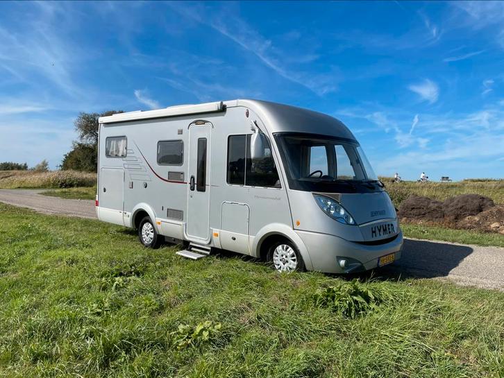 Hymer op Nederland kenteken, Caravans en Kamperen, Mobilhomes, Particulier, tot en met 4, Integraal, Hymer, Fiat, Handgeschakeld