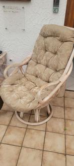 4 rotan fauteuils, Huis en Inrichting, Fauteuils, Ophalen, Gebruikt, Minder dan 75 cm, Riet of Rotan