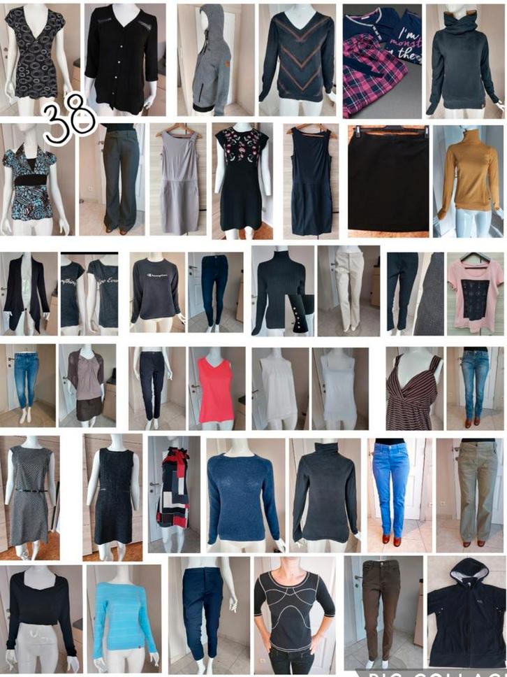 Maat 38 broeken truien jurken kleedjes topjes tshirts gilets, Kleding | Dames, Dames-kledingpakketten, Zo goed als nieuw, Maat 38/40 (M)