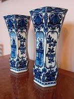2 beaux vases de Delft., Antiquités & Art, Antiquités | Vases, Enlèvement ou Envoi