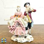 Vintage Dresden porselein (1960) regency dansend koppel, Antiek en Kunst, Ophalen of Verzenden