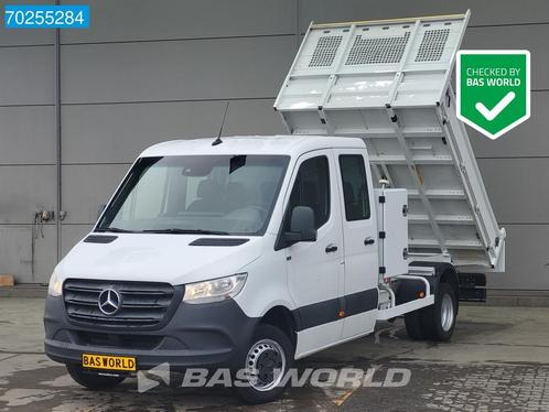 Mercedes Sprinter 514 CDI Kipper Dubbele Cabine met kist Air, Auto's, Bestelwagens en Lichte vracht, Bedrijf, Te koop, Airconditioning