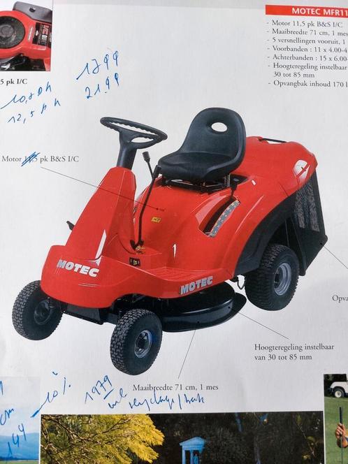 Zitmaaier Motec MRF 110, Tuin en Terras, Zitmaaiers, Gebruikt, Ophalen