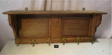 Mooie Grote Houten Wandkapstok - 77x30x16 beschikbaar voor biedingen
