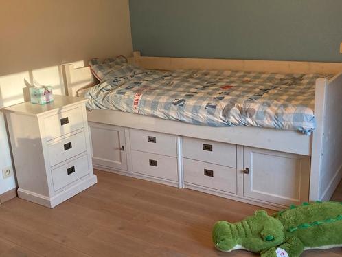 Landelijke hoogslaper witte eik nieuwe prijs!!, Kinderen en Baby's, Kinderkamer | Stapelbedden en Hoogslapers, Zo goed als nieuw