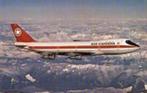 oude prentkaart Boeing 747/Air Canada - postcard, Verzamelen, Nieuw, Ophalen of Verzenden