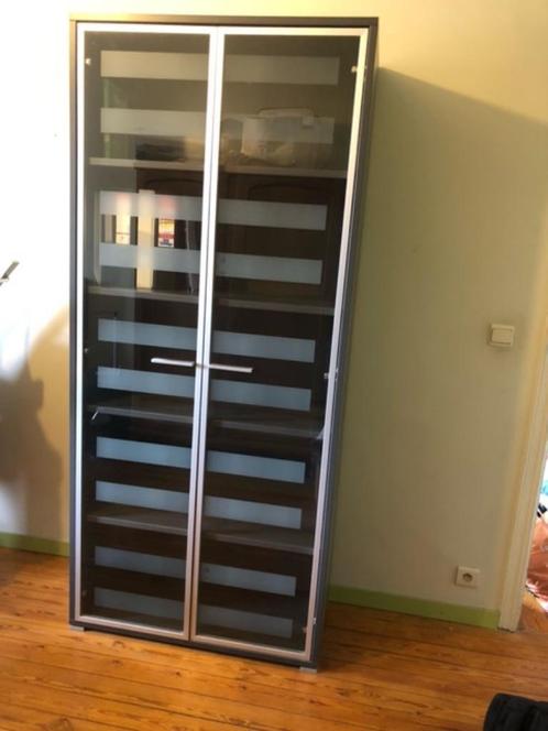 Opbergkast/boekenkast te koop, Huis en Inrichting, Kasten | Boekenkasten, Zo goed als nieuw, 50 tot 100 cm, 200 cm of meer, 25 tot 50 cm