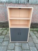 Kast, merk Schärf, hoog 149, breed 81. Ahorn-antraciet, Huis en Inrichting, Kasten | Roldeurkasten en Archiefkasten, Ophalen, Gebruikt