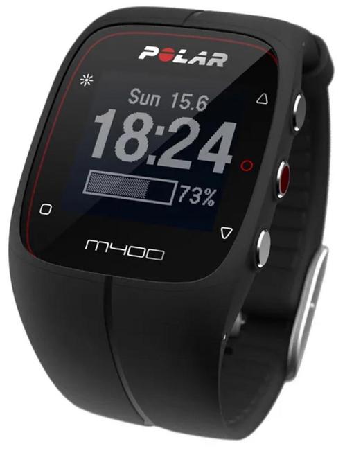Polar m400 GPS Sporthorloge Zwart, Sport en Fitness, Hartslagmeters, Zo goed als nieuw, Polar, Met borstriem, Waterdicht, Ophalen