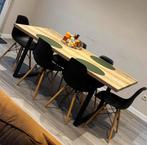 Tafel en 6 stoelen, Huis en Inrichting, Tafels | Eettafels, Ophalen, Zo goed als nieuw