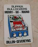 Vintage sticker kermis super bulldozer Dillen Severyns, Bedrijf of Vereniging, Ophalen of Verzenden, Zo goed als nieuw