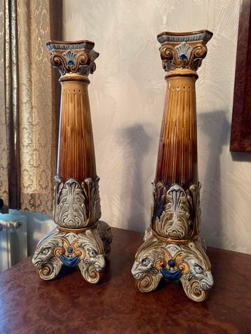 Antieke kandelaars set van 2 beschikbaar voor biedingen