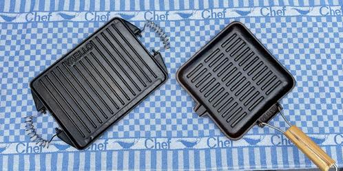 Grillplaat/Plancha  VAELLO & Grillpan, Huis en Inrichting, Keuken | Keukenbenodigdheden, Zo goed als nieuw, Ophalen of Verzenden