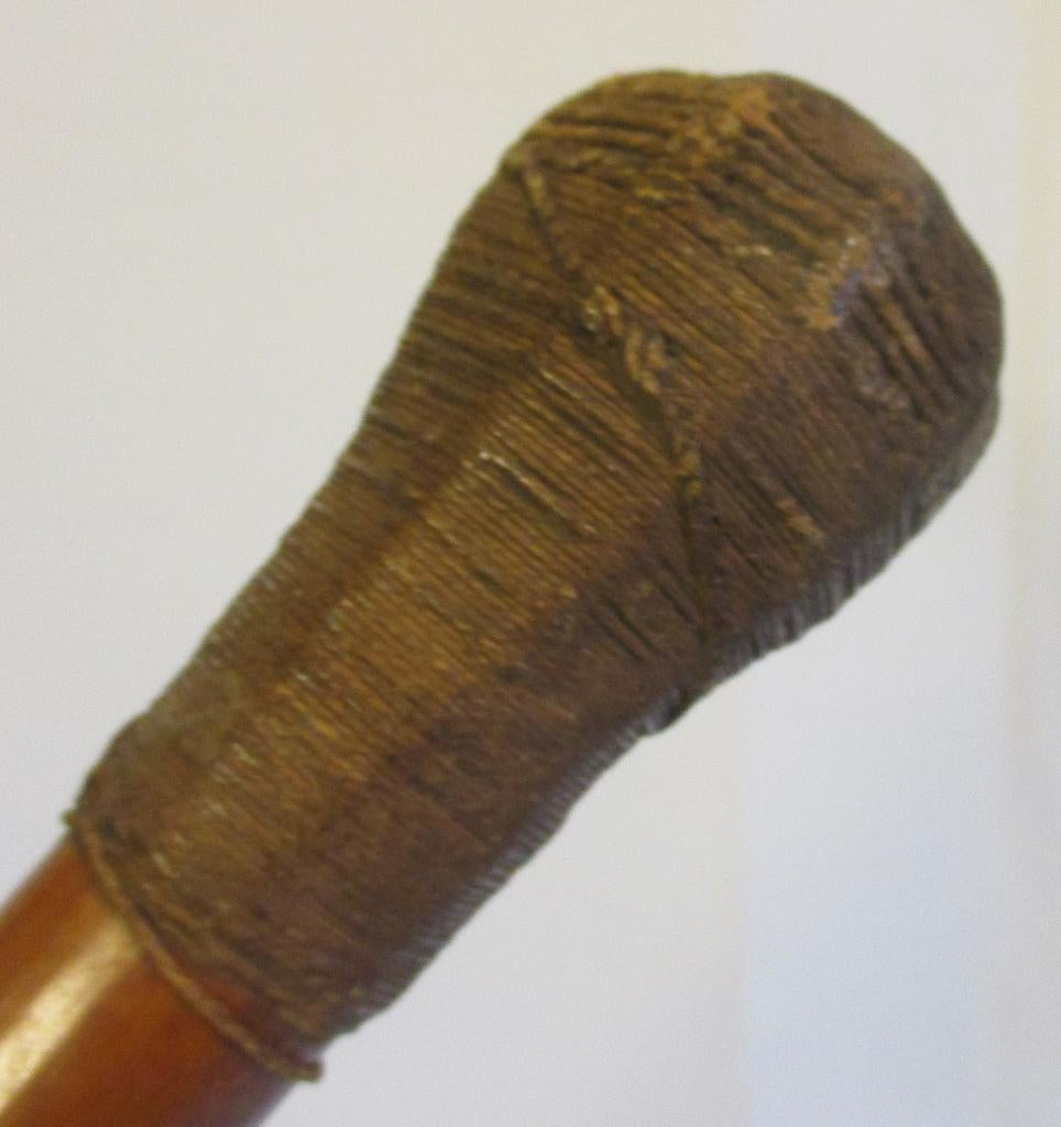 bâton de marche antique rare avec masse WS6, Antiquités & Art, Curiosités & Brocante, Envoi