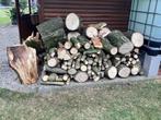 Wilgenhout niet gekliefd, ruim 1 m3., Tuin en Terras, Brandhout, Ophalen