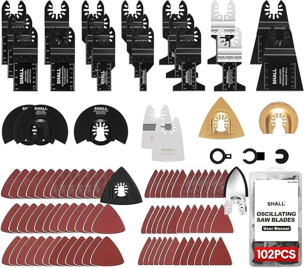 SHALL 102 oscillerende zaagbladen SNELLE GRATIS LEVERING, Hobby en Vrije tijd, Overige Hobby en Vrije tijd, Nieuw, Verzenden