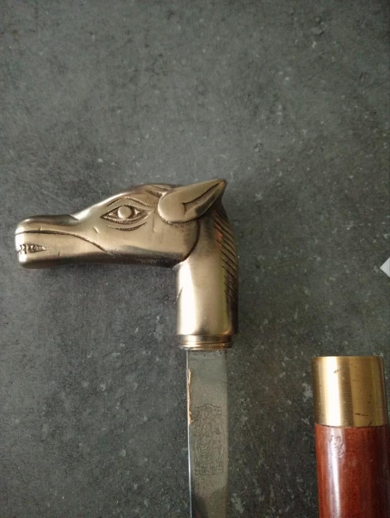 Canne cheval de collection, Divers, Bâtons de marche, Enlèvement ou Envoi