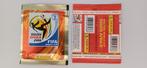 Gesloten oranje/goud Panini zakje World Cup South Africa '10, Ophalen of Verzenden, Nieuw, Sticker