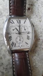 Herenhorloge Longines, Handtassen en Accessoires, Ophalen, Gebruikt, Polshorloge, Leer