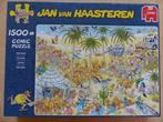 Puzzel Jan Van Haasteren De oase 1500p Jumbo 19059, Ophalen of Verzenden, 500 t/m 1500 stukjes, Zo goed als nieuw, Legpuzzel