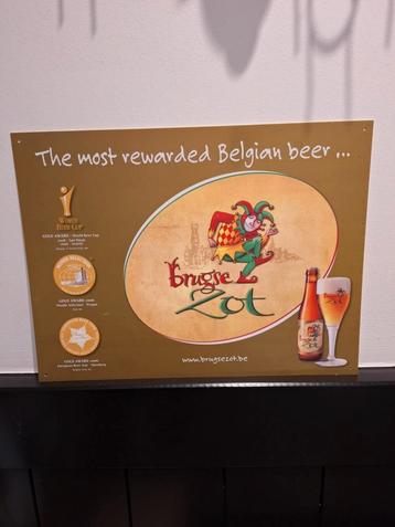 Bierbord Brugse Zot, Verzamelen, Biermerken, Ophalen, Zo goed als nieuw