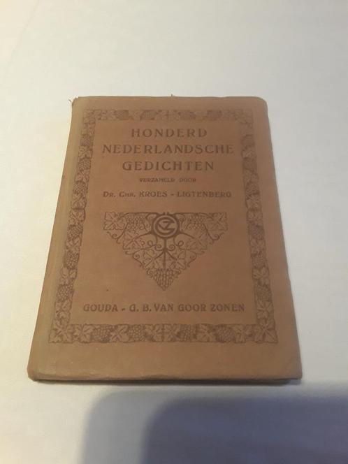Honderd Nederlandsche Gedichten, Boeken, Gedichten en Poëzie, Gelezen, Meerdere auteurs, Ophalen of Verzenden