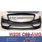 W205 C63 AMG Voorbumper C Klasse 2014-2019 bumper 63 AMG C20, Pare-chocs, Avant, Utilisé, Enlèvement ou Envoi