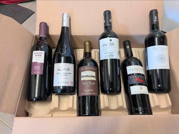 Assortiment de vins 6 bouteilles conservées en Eurocave