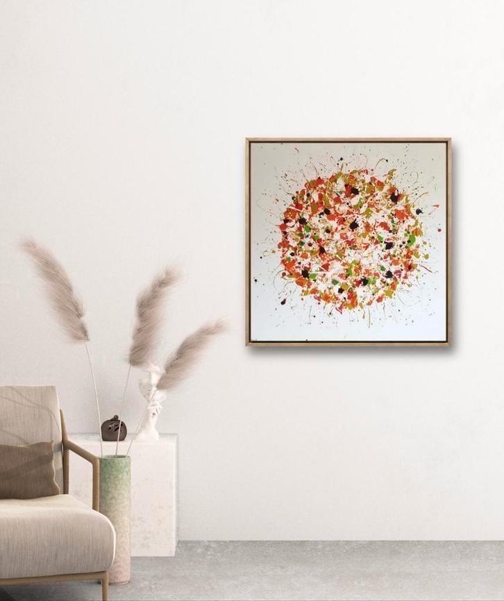 Summer vibes, Antiek en Kunst, Kunst | Schilderijen | Abstract, Ophalen of Verzenden
