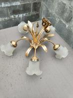 Lustre en laiton, Maison & Meubles, Enlèvement, Utilisé, Métal, Rétro