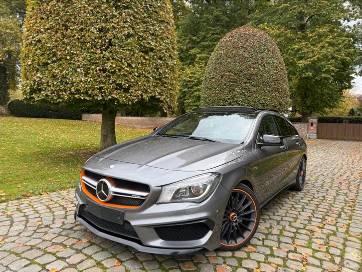Mercedes Cla 45 AMG Orange Art Edition 2015 Full Option’s!, Auto's, Mercedes-Benz, Bedrijf, CLA, 4x4, ABS, Adaptieve lichten, Adaptive Cruise Control