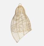 Boho Hanglampenkap in Rotan – Organische Schelpvorm, Huis en Inrichting, Overige materialen, 50 tot 75 cm, Nieuw, Ophalen of Verzenden