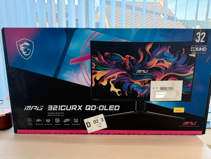 Moniteur PC - MSI MPG 321curx qd-oled 4K 240hz, Computers en Software, Monitoren, Zo goed als nieuw, Ophalen