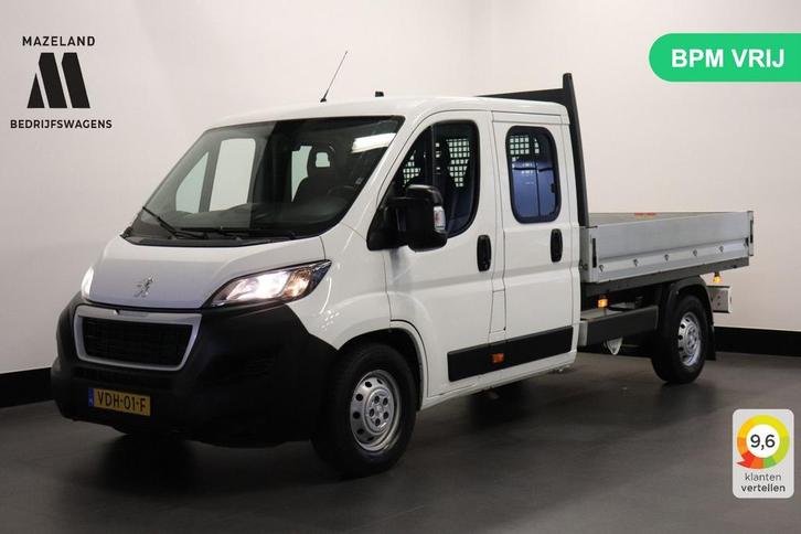 Peugeot Boxer 2.2 BlueHDi L3 Openlaad Dubbel Cabine EURO 6 -, Auto's, Bestelwagens en Lichte vracht, Bedrijf, ABS, Airconditioning