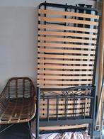 Metalen bedframe 1 persoonsbed plus matras plus lattenbodem, Huis en Inrichting, Slaapkamer | Bedden, Ophalen, Gebruikt, 90 cm