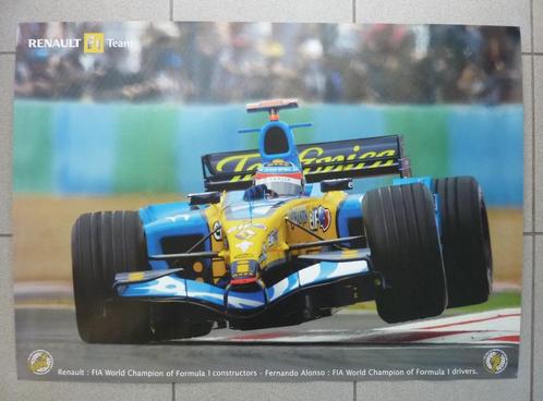 Poster Renault F1 Team FIA World Champion - Fernando Alonso, Collections, Marques automobiles, Motos & Formules 1, Neuf, ForTwo
