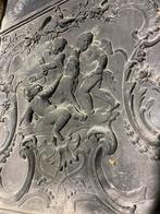 Une plaque en fer pour l'arrière de la cheminée. 75*75*2 cm, Enlèvement