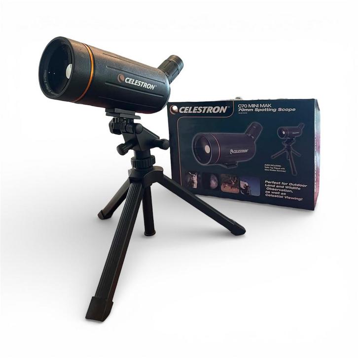 Celestron 52238 Mini Mak - Maksutov 70 mm hoekige, Audio, Tv en Foto, Optische apparatuur | Telescopen, Zo goed als nieuw, Ophalen