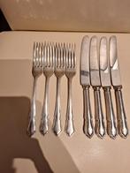 Ensemble de fourchettes et de couteaux en métal argenté, Antiquités & Art, Enlèvement ou Envoi