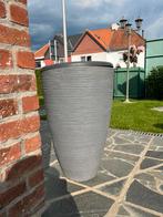 4 pots de fleurs gris, Jardin & Terrasse, Pots de fleurs, Rond, Enlèvement, Utilisé, 40 à 70 cm